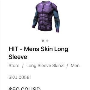 Athletic Anime long sleeve workout spandex shirt(Hit)